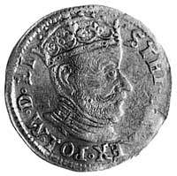 trojak 1580, Wilno, Aw: Popiersie i napis, Rw: Napis, Kop.Ib -RR-, T.25