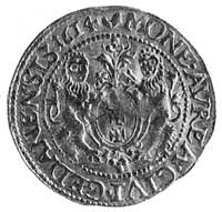dukat 1614, Gdańsk, Aw: Popiersie i napis, Rw: Herb Gdańska i napis, Kop.V.1a-RR-, Gum.1403, Fr.10
