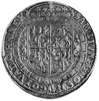 talar 1630, Bydgoszcz, Aw: Półpostać i napis, Rw: Tarcza herbowa i napis,Kop.III.7, Gum.1219, Dav...