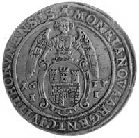 talar 1637, Toruń, Aw: Półpostać i napis, Rw: Herb Torunia i napis, Kop.I.5a -R-,Gum.1610, Dav.4374