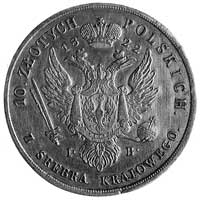 10 złotych 1822, Warszawa, Aw: Głowa i napis, Rw