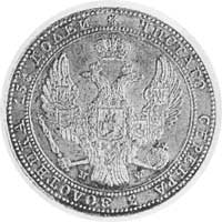 3/4 rubla= 5 złotych 1839, Warszawa, j.w., Plage 363, bardzo rzadkie w tym stanie zachowania