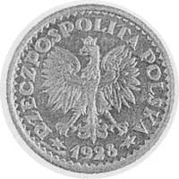 1 złoty 1928, nikiel, Aw: Orzeł, w otoku napis, Rw: W wieńcu z kłosów 1, poniżejZŁOTY, 7,0 g., wyb..