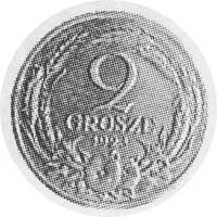2 grosze 1923, brąz, awers i rewers jednakowe, w