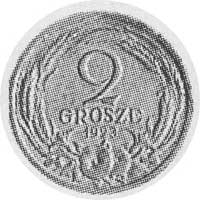 2 grosze 1923, brąz, awers i rewers jednakowe, w