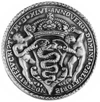 medal królowej Bony 1546, Aw: Popiersie królowej w czepcu na głowie, po bokachdata 15-46 i wokół n..
