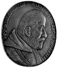 medal owalny b.d., poświęcony Piotrowi Myszkowskiemu podskarbiemu wiel-kiemu koronnemu i biskupowi..