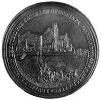 medal niesygnowany wybity w 1754 r. w Toruniu na