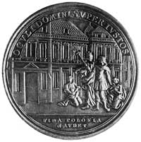 medal sygnowany I L Oexlein wybity w 1772 r. w Norymberdze na pamiątkęporwania i uwolnienia króla ..