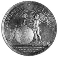 medal sygnowany H ( Holtzhey- medalier amsterdamski) wybity w 1791 r dlauczczenia Konstytucji 3 Ma..