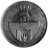 medal sygnowany X. Stuckhart wybity w 1818 r., dedykowany trzem komisarzomWolnego Miasta Krakowa, ..
