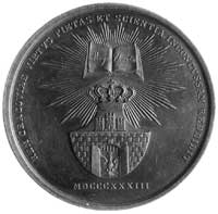 medal niesygnowany wybity w 1833 r. w Krakowie z okazji powołania trzyosobo-wej komisji złożonej z..