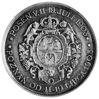 medal niesygnowany wybity w 1903 r. w Poznaniu z okazji zawodów strzeleckichi 650. rocznicy powsta..