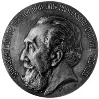 medal sygnowany KL (Konstanty Laszczka) wybity w 1909 r. z okazji ustąpieniaStanisława Tarnowskieg..