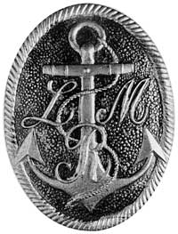 odznaka Liceum Morskiego, mosiądz