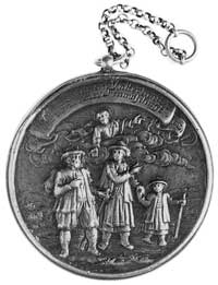 medal śrubowy niesygnowany (medalier Abraham Remshard z Augsburga) nawypędzenie protestantów z Sal..