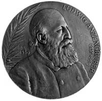 medal sygnowany R. Neuberger, wybity w 1899 r dla uczczenia 10. rocznicybudowy Niemieckiego Teatru..