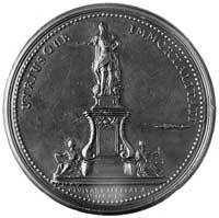 medal sygnowany A.M.S.V. (Anna Maria St-Urbain) wybity w 1755 r. z okazjiwzniesienia w Nancy pomni..