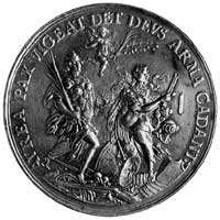 medal niedatowany, sygnowany S.D. (Sebastian Dadler- z okresu pobytu na dworzesaskim, prawdopodobn..