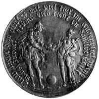 medal niedatowany, sygnowany S.D. (Sebastian Dadler- z okresu pobytu na dworzesaskim, prawdopodobn..