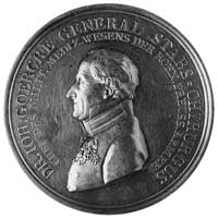 medal sygnowany Loos wybity w 1817 r. ku czci dr