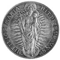 medal sygnowany A.B. (Börsch), wybity w 1894 r. na czterechsetną rocznicępoświęcenia kościoła Mari..