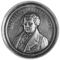 medal niesygnowany, b.d., Aw: Popiersie barona Pehra Adolfa Tamma, trzyczwarte w lewo i napis, Rw:..