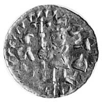 Konrad I (1061-1092), denar, Aw: Stojąca postać i napis: °T°ONADTO, Rw:Książę z długim krzyżem i n..