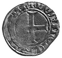Winrych von Kniprode (1351-1382), kwartnik, Toruń, Aw: Tarcza wielkiego mistrzai napis:.. RALIS, R..