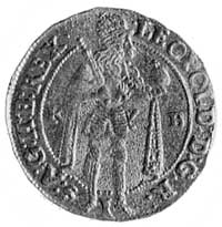 dukat 1695, Krzemnica, Aw: Stojący cesarz w zbro