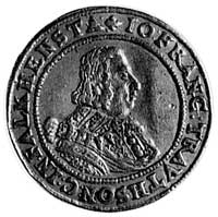 dukat 1634, Aw: Popiersie i napis, Rw: Wielopolowa tarcza herbowa, w otokunapis i data, Fr.788