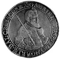 Gabor Bethlen (1613-1629), talar 1621, Krzemnica, Aw: Półpostać i napis, Rw:Tarcza herbowa i napis..