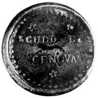 jednostronny odważnik 1 scudo b.d., Genua