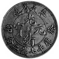 1 dolar 1903, prowincja Fengtien, Aw: Napisy chińskie, Rw: Smok i napisyw alfabecie łacińskim, Dav..