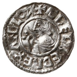 denar typu crux 991-997, mennica Winchester, mincerz Aethelgar, EDELGAR MO PINT, S. 1148, N. 770, srebro 1.63 g, gięty