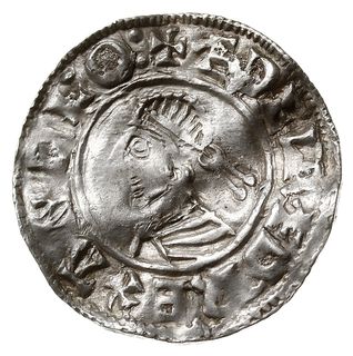 denar typu small cross 1009-1017, mennica Londyn, mincerz Eadwine, EADPINE MONE LVN, N. 777, S. 1154, srebro 1.35 g, gięty