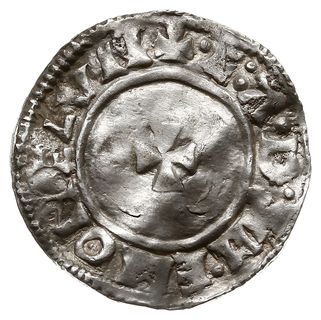 denar typu small cross 1009-1017, mennica Londyn, mincerz Eadwine, EADPINE MONE LVN, N. 777, S. 1154, srebro 1.35 g, gięty