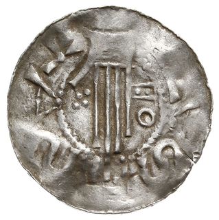 denar, Aw: Popiersie w koronie w prawo, Rw: Dłoń opatrzności, Dbg. 951, Kluge 84, srebro 1.00 g, gięty