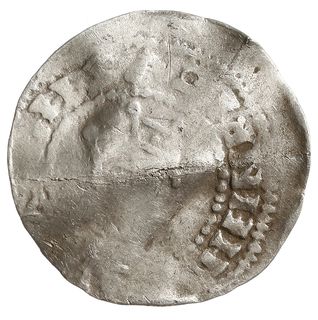 denar, Aw: Popiersie w koronie na wprost, Rw: Napis ARGENTINA w formie krzyża, Dbg. 920, Kluge 82,  srebro 1.44 g, mocno gięty