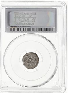 denar 1138-1146, Aw: Rycerz z mieczem nad jeńcem, Rw: Orzeł chwytający w locie zająca, Str. 43,  Such. XVIII, Gum-H. 87, Kop. 53 (R2), moneta w pudełku firmy PCGS z oceną MS62, pięknie zachowany