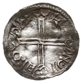 denar naśladujący typ long cross Aethelreda II, Aw: Popiersie w lewo, ODTLIALNDDOEX, Rw: Długi krzyż, wokoło +.. DNOI ENO DFF, Malmer Sigtuna Coinage - nie notuje takich stempli, srebro 1.57 g