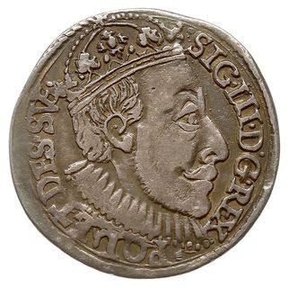 trojak 1588, Olkusz, na rewersie tarcza czteropolowa, Iger O.88.2.d (R6), Tyszk. 80-100, bardzo rzadki typ monety, wysoko  ceniony przez kolekcjonerów