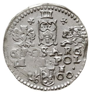 trojak 1600, Lublin, typ popiersia króla z kryzą, odmiana z napisem SIG III D-G, Iger L.00.2.c, bardzo ładny