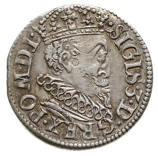trojak 1619, Ryga, małe popiersie króla, Iger R.19.1.a (R3), ostatni rok emisji trojaków w Rydze  rzadki, poszukiwany typ monety