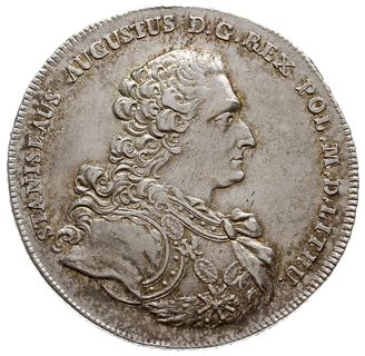 talar 1766, Warszawa, popiersie króla w zbroi, b