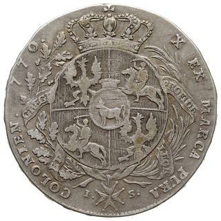 talar 1770, Warszawa, srebro 27.73 g, Plage 385,