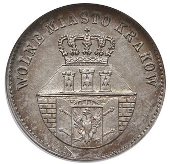 1 złoty 1835, Wiedeń, Plage 294, moneta w pudełku NGC z certyfikatem MS 63, patyna, wyśmienity egzemplarz,  moneta z aukcji WCN 58 poz. 563