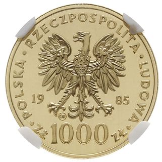 1.000 złotych 1985, Szwajcaria, Jan Paweł II, zł