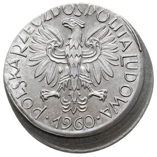 5 złotych 1960, Warszawa, Rybak”, Parchimowicz 2