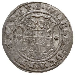 Henryk von Galen i Wilhelm von Brandenburg 1551-1557, 1/2 marki 1554, Neumann 264b, Haljak 427.a - wariant bez przebitej daty, bardzo ładne